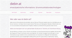 Desktop Screenshot of diebin.at